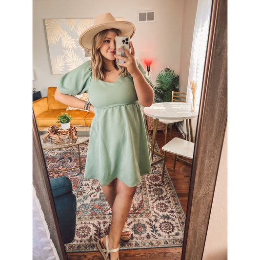 Sage the Day Dress