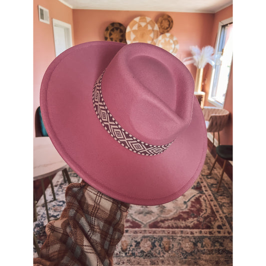 Light Pink Felt Hat