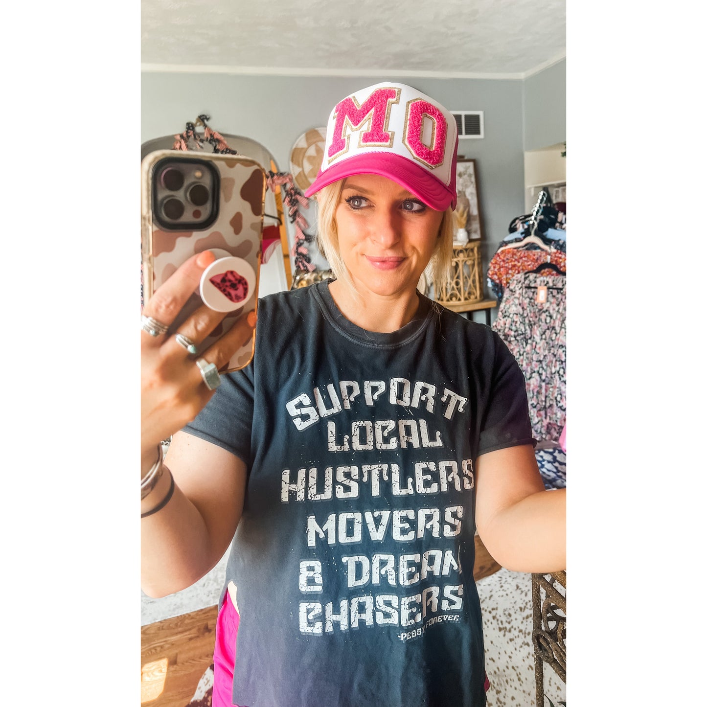 Pink MO Trucker Hat