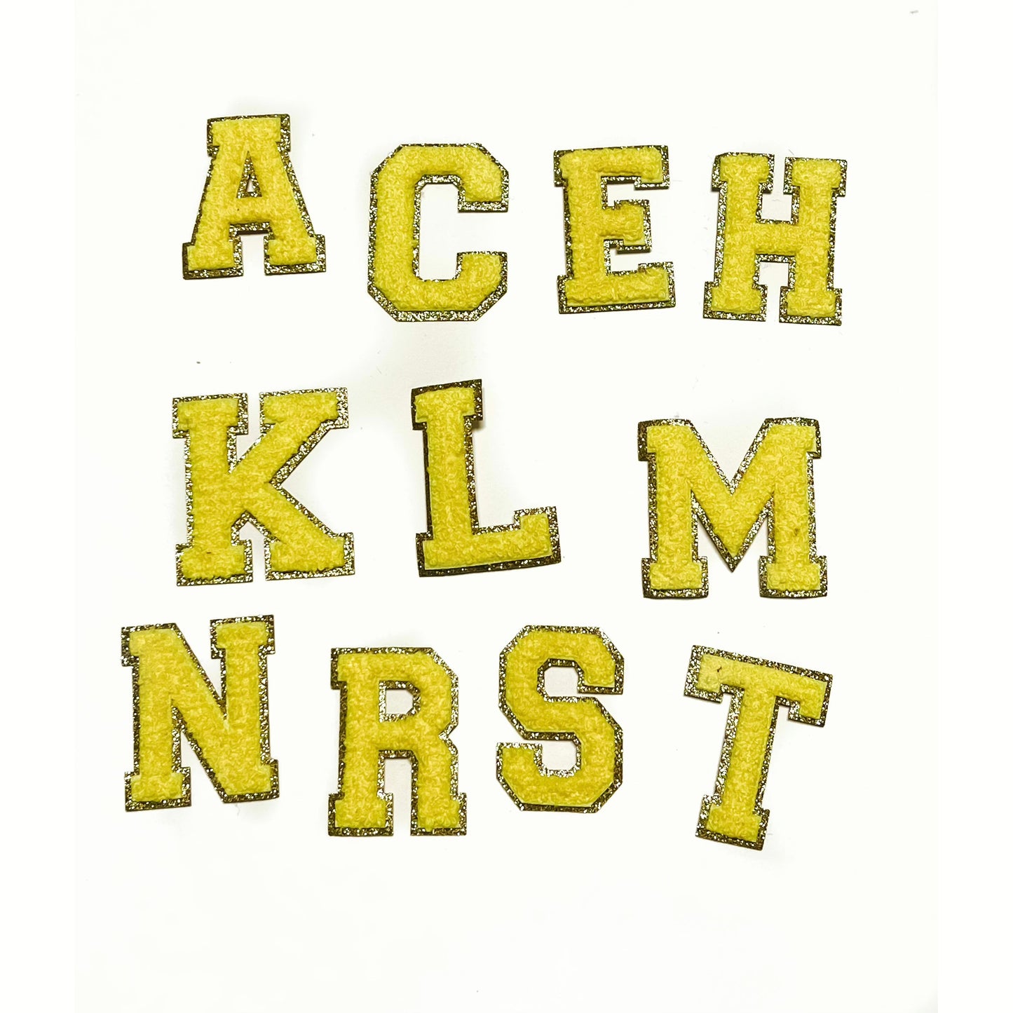 Yellow Varsity Letters